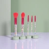 Pink bristle makeup brush set of 12 professional makeup brushes comes with a storage bag details Picture